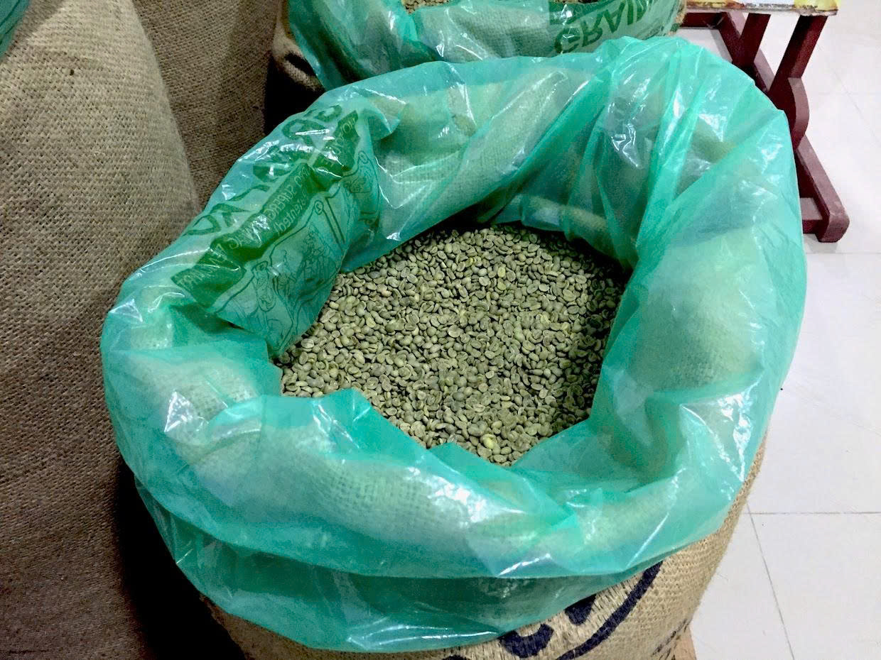 Túi bảo quản hạt cà phê — ảnh thực tế trong hồ sơ GrainPak SANCO